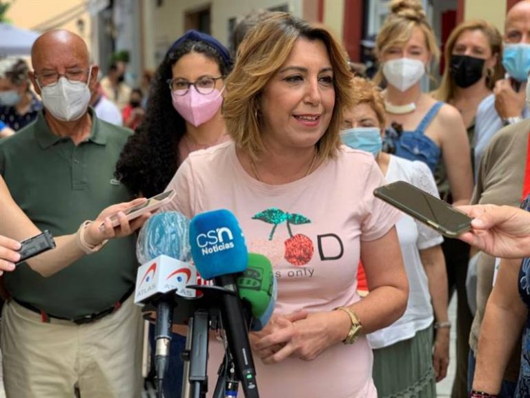Susana Díaz no quiere dimitir pese a la derrota «porque del feminismo y socialismo no puedo dimitir»