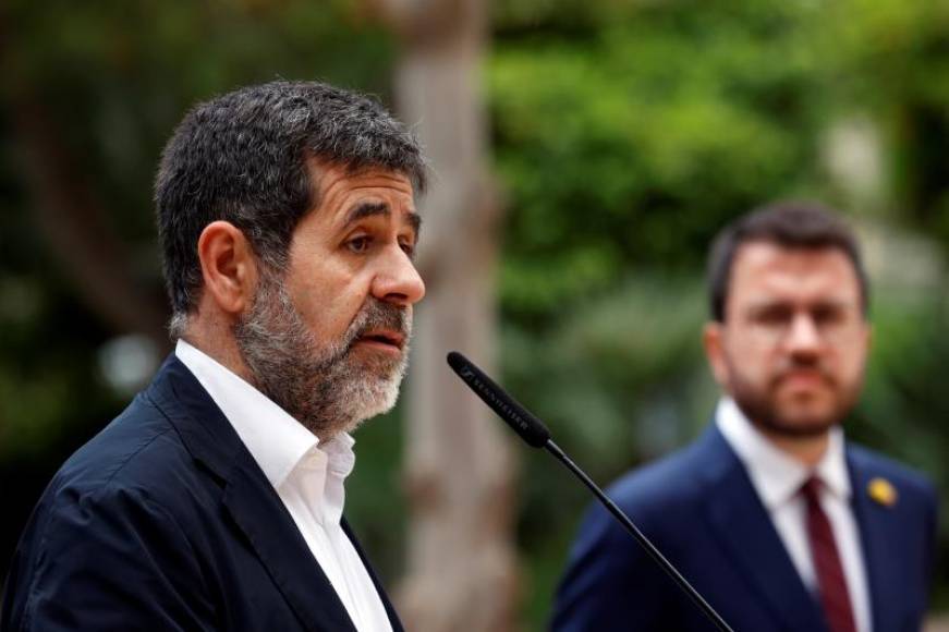 FOTOGRAFÍA. BARCELONA (ESPAÑA), MAYO DE 2021. El presos golpista del Procés, actual secretario general de JxCat, Jordi Sànchez, (i). Efe