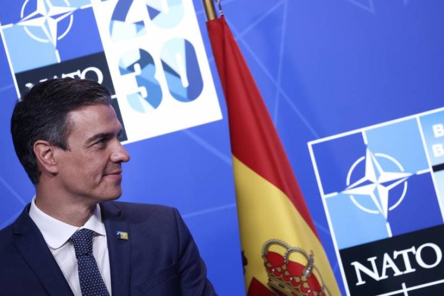 FOTOGRAFÍA. BRUSELAS 8BÉLGICA), 14.06.2021. El presidente del Gobierno de coalición de España, Pedro Sánchez, hoy en Bruselas durante la cumbre de la OTAN. Efe