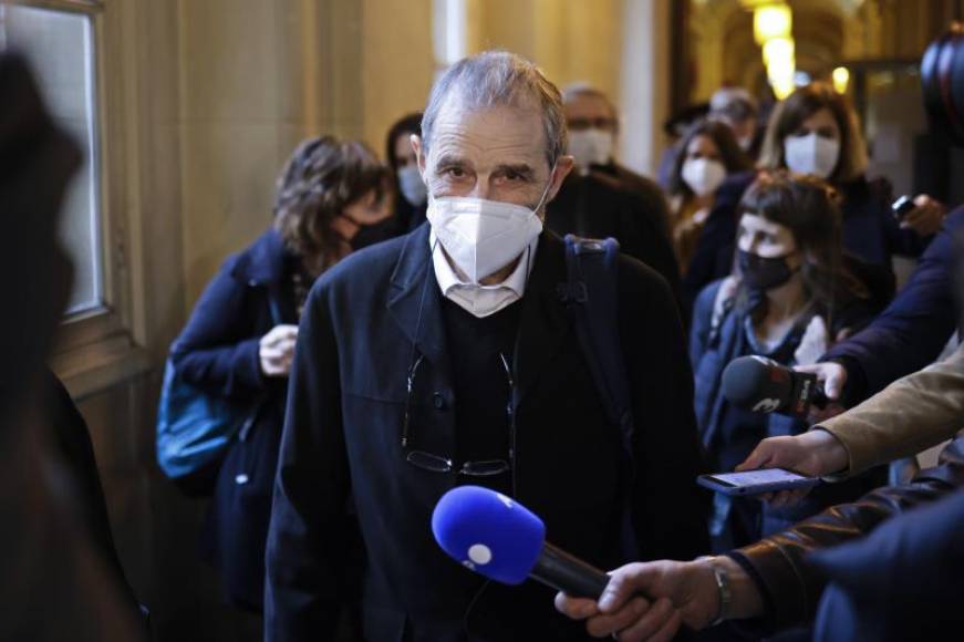 FOTOGRAFÍA. FEBRERO DE 2021. El histórico dirigente etarra José Antonio Urrutikoetxea, en el Palacio de Justicia de París, el pasado mes de febrero. Efe