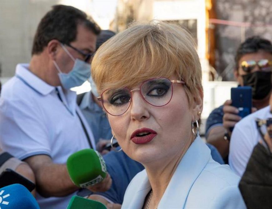 FOTOGRAFÍA. JAÉN (ESPAÑA), 25.05.2021. María Cantos (c), concejala de Ciudadanos y hasta esta semana segunda teniente de alcalde. Efe