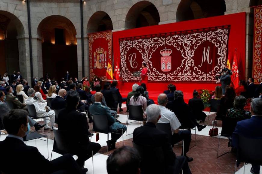 FOTOGRAFÍA. MADRID (ESPAÑA), 19.06.2021. Acto de toma de posesión de la presidente electa madrileña Isabel Diaz Ayuso en la sede del Gobierno regional. Efe