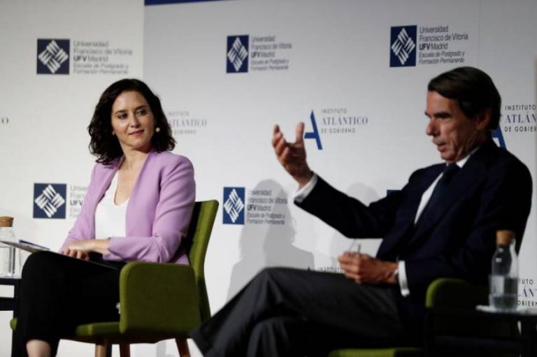 Aznar postula a Ayuso como candidata del PP a la Presidencia de Gobierno de España