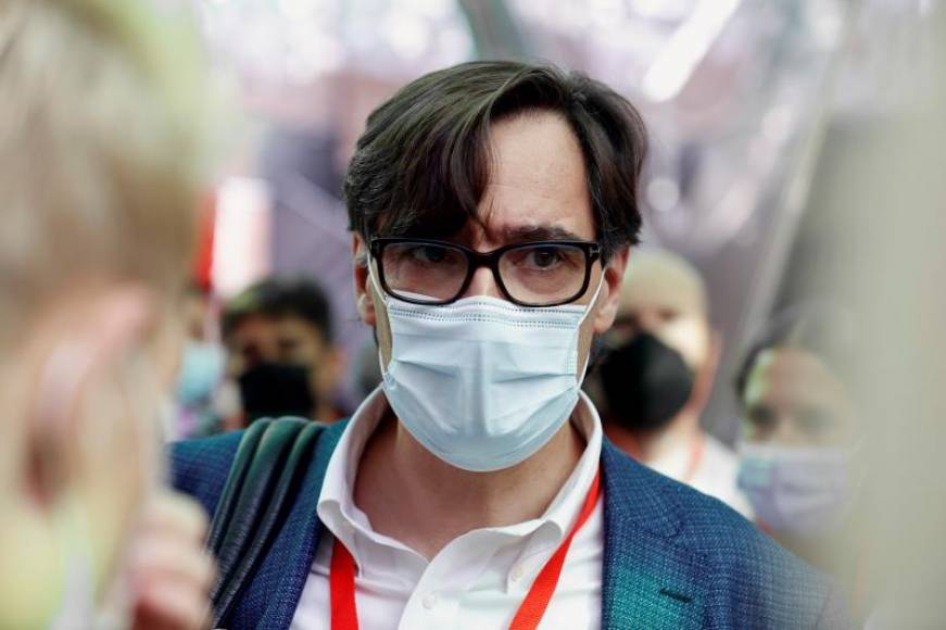 FOTOGRAFÍA. MADRID (ESPAÑA), 03.07.2021. El presidente del grupo parlamentario del PSC en el Parlamentario de Cataluña y exministro de Sanidad, Salvador Illa Roca. Efe