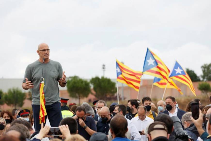 FOTOGRAFÍA. BARCELONA (ESPAÑA), 23.06.2021. El indultado político preso del Procés, exconsejero de Exteriores de la Generalidad de Cataluña, Raül Romeva Rueda. Efe