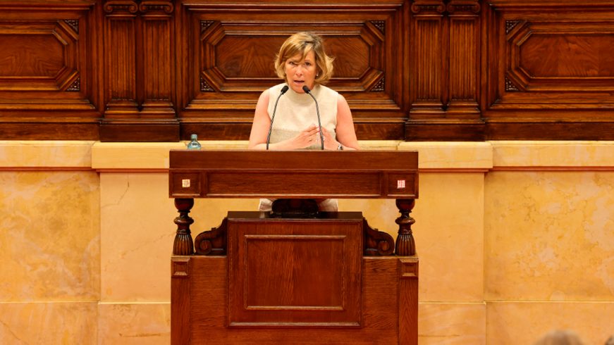 FOTOGRAFÍA. BARCELONA (ESPAÑA), JUNIO DE 2021. La diputada de VOX por Barcelona al Parlamento de Cataluña, María García Fuster. (Ñ Pueblo)
