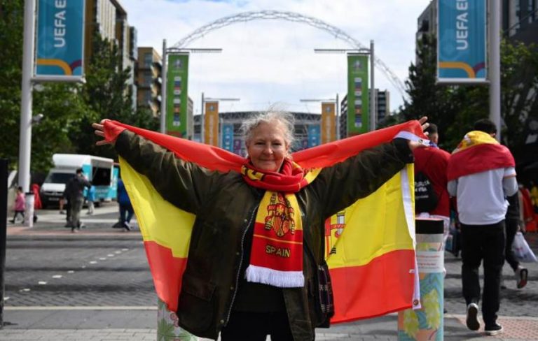 9.000 españoles apoyan a la Selección en Londres contra Italia, semifinales de la Eurocopa 2020