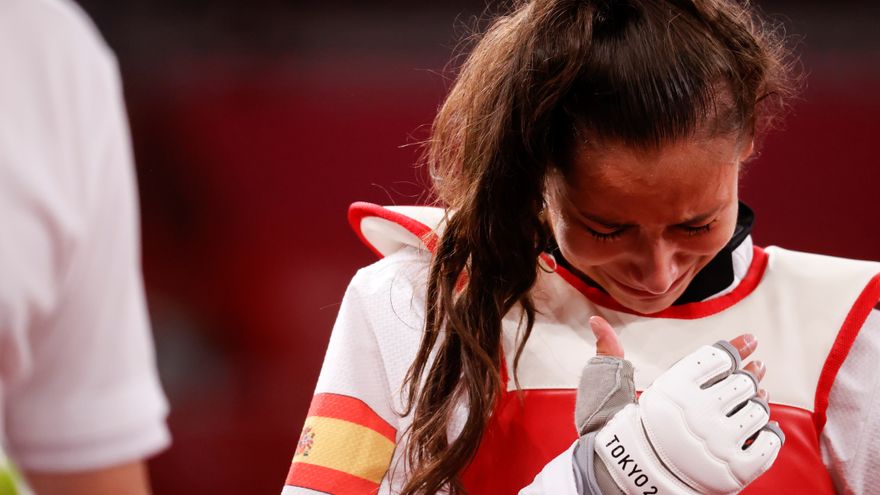 FOTOGRAFÍA. TOKIO (JAPÓN), 24.07.2021. Efe.- Tokio (Japón), sábado 24 de julio de 2021. Una taekwondista de 17 años, Adriana Cerezo Iglesias. Efe3 (1)