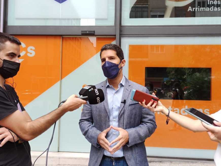 FOTOGRAFÍA. BARCELONA (ESPAÑA), 10.08.2021. El portavoz de Ciudadanos (Cs) en el Parlamento autonómico de Cataluña, Nacho Martín Blanco. Ñ Pueblo