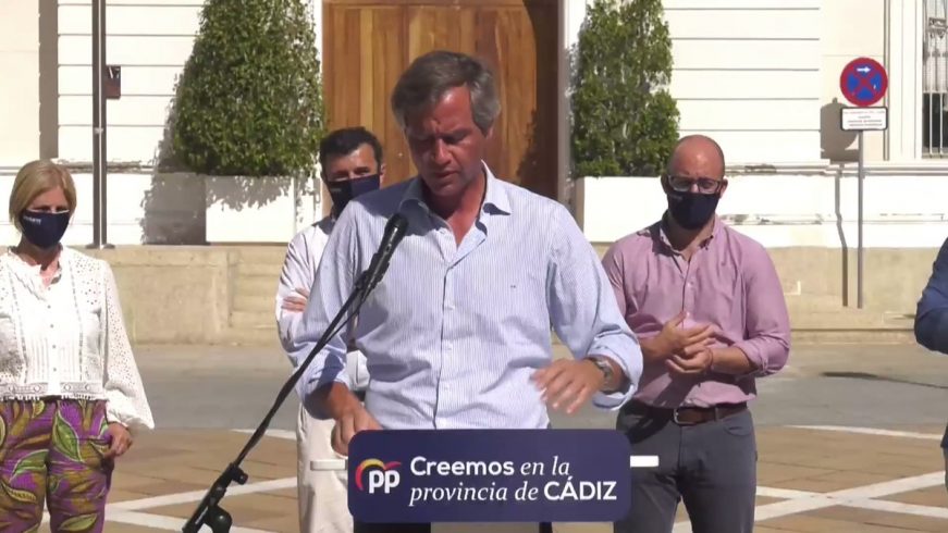 FOTOGRAFÍA. EL PUERTO DE SANTA MARÍA (CADIZ), 08.08.2021. El vicesecretario de Territorial del PP, Antonio González Terol. Efe