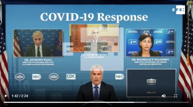 Gobierno de EEUU: «Hay informes que sugieren un riesgo de enfermedad grave entre los vacunados contra COVID 19»