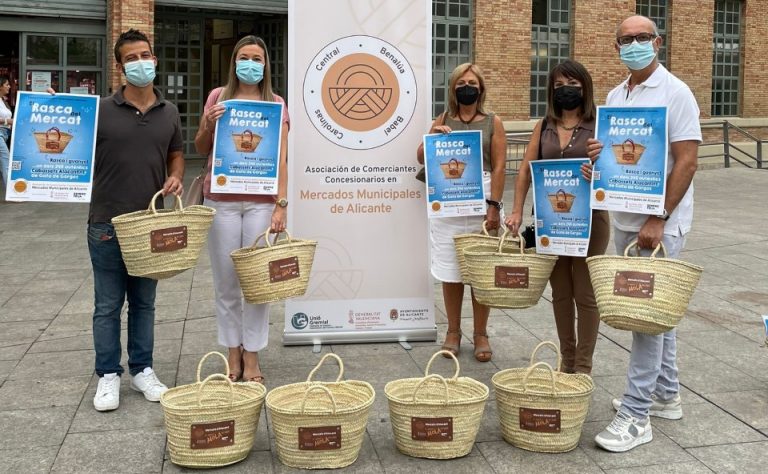 Campaña de Comerciantes Concesionarios de Alicante: «El Mercat Mola un Cabàs», con 245 «cabassets» de entrega inmediata