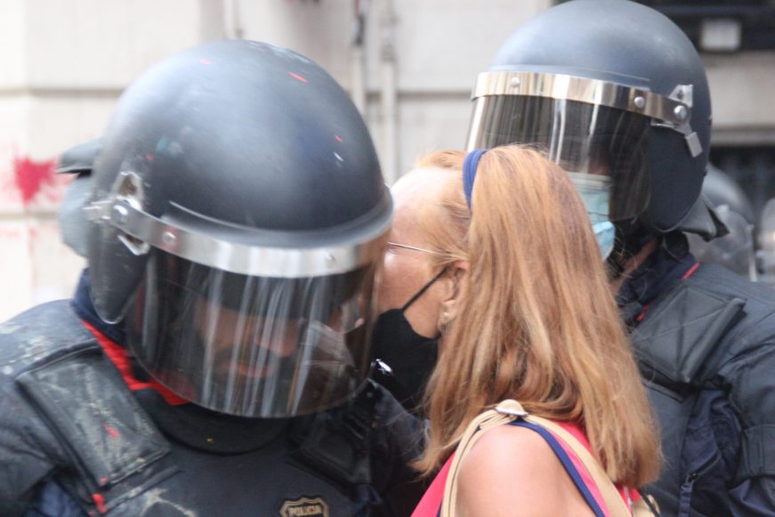 FOTOGRAFÍA. BARCELONA (ESPAÑA), 11.09.2021. El independentismo reúne solo a 108.000 personas en Barcelona para su manifestación de la Diada. Ñ Pueblo (169)