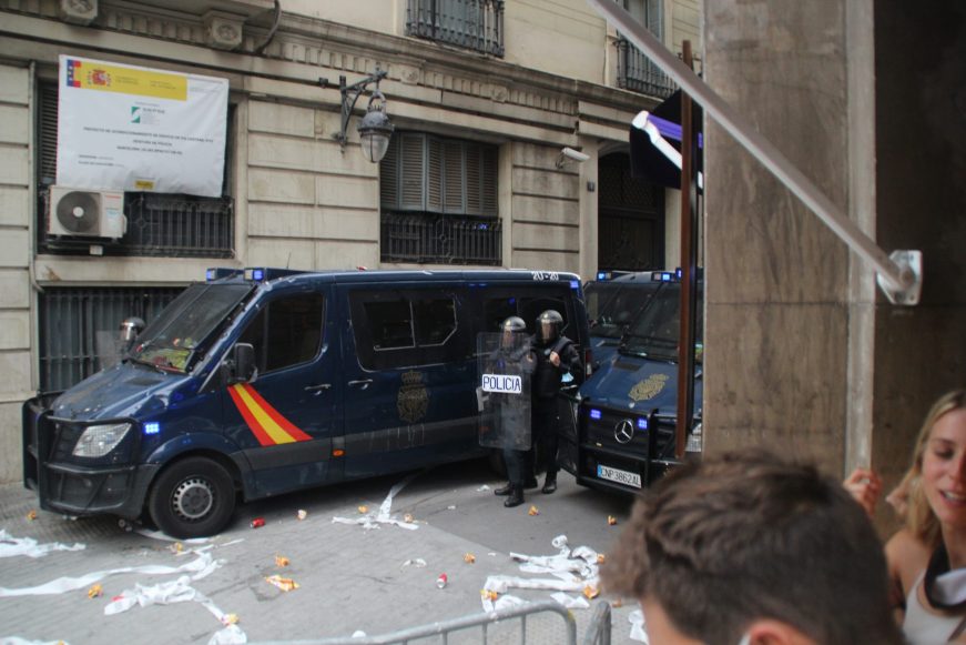 FOTOGRAFÍA. BARCELONA (ESPAÑA), 11.09.2021. El independentismo reúne solo a 108.000 personas en Barcelona para su manifestación de la Diada. Ñ Pueblo (8)
