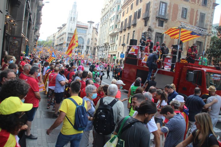 108.000 personas a la manifestación independentista de la Diada de Cataluña 2021