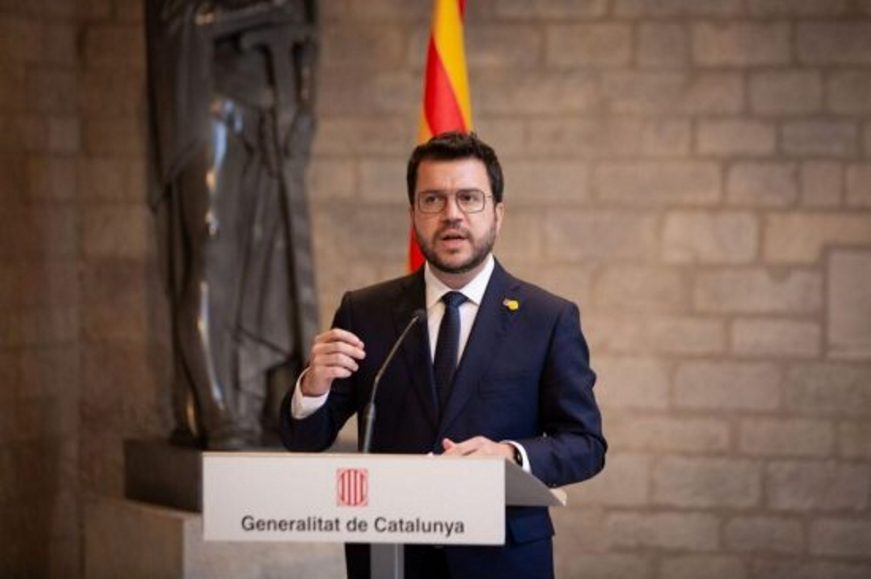 FOTOGRAFÍA. BARCELONA (ESPAÑA), 15.09.2021. El presidente de la Generalitat, Pere Aragonès. Efe (1)