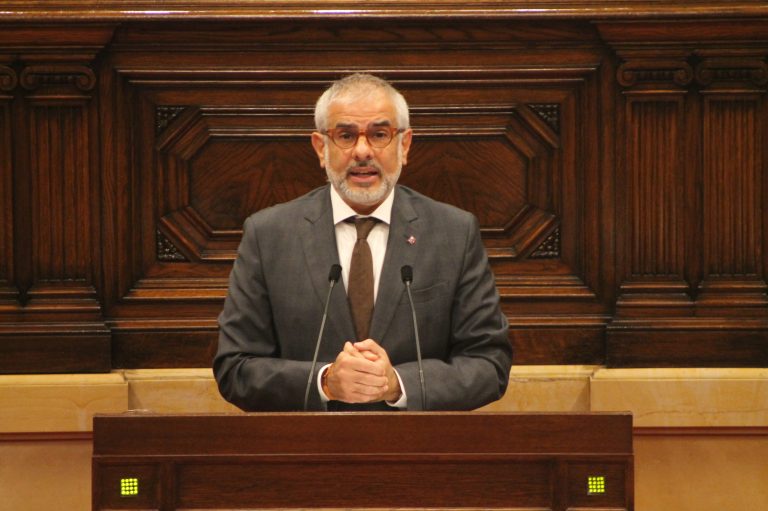 Carrizosa (Cs) a Aragonés (ERC) en el Debate de Política General: «Su Gobierno es tan improductivo y quemado»