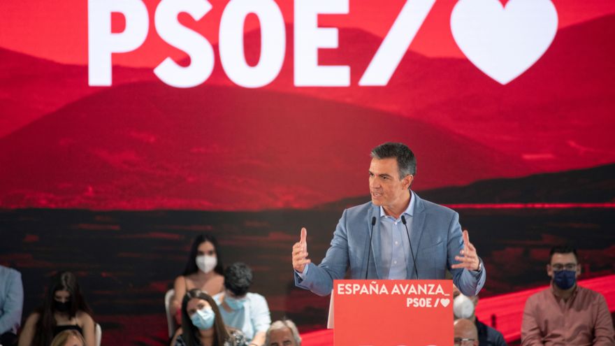 FOTOGRAFÍA. JAÉN 8ESPAÑA), 04.09.2021. El presidente del Gobierno, Pedro Sánchez, durante el acto del PSOE celebrado en Jaén, Efe