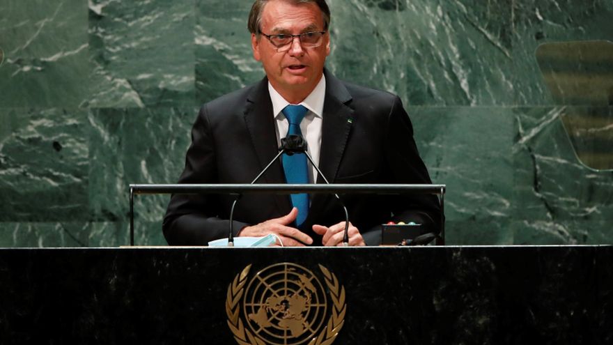 FOTOGRAFÍA. NACIONES UNIDAS (EEUU), 21.O9.2021. El presidente brasileño, Jair Bolsonaro. Efe