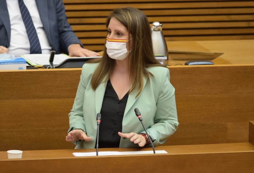 FOTOGRAFÍA. VALENCIA (ESPAÑA), 27.09.2021. La Portavoz Adjunto del Grupo Parlamentario VOX Comunidad Valenciana, Ana Vega campos. (Ñ Pueblo)