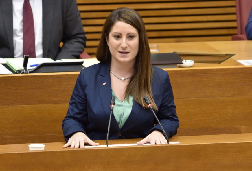 FOTOGRAFÍA. (VALENCIA) ESPAÑA, 3.09.2021. La portavoz del Grupo Parlamentario VOX en el parlamento de la Comunidad Valenciana, Ana Vega Campos. Ñ Pueblo