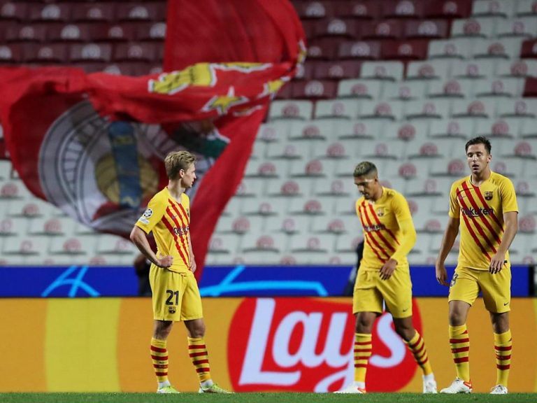 El Benfica ahoga al FC Barcelona en Lisboa en la ‘Champions’ (3-0)