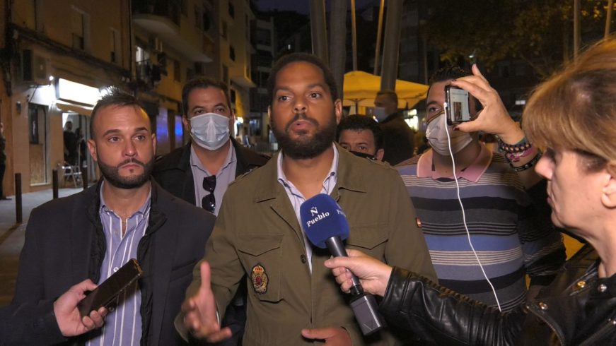 FOTOGRAFÍA. BADALONA (ESPAÑA), 27.10.2021. Ignacio Garriga Vaz de Concicao, durante una rueda de prensa en Badalona (Barcelona). Ñ Pueblo (2)