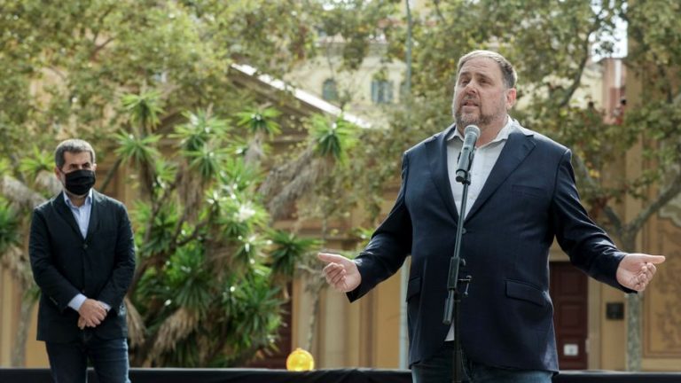 El indultado golpista Junqueras critica «la represión de aparatos fácticos de Reino de España» contra el independentismo