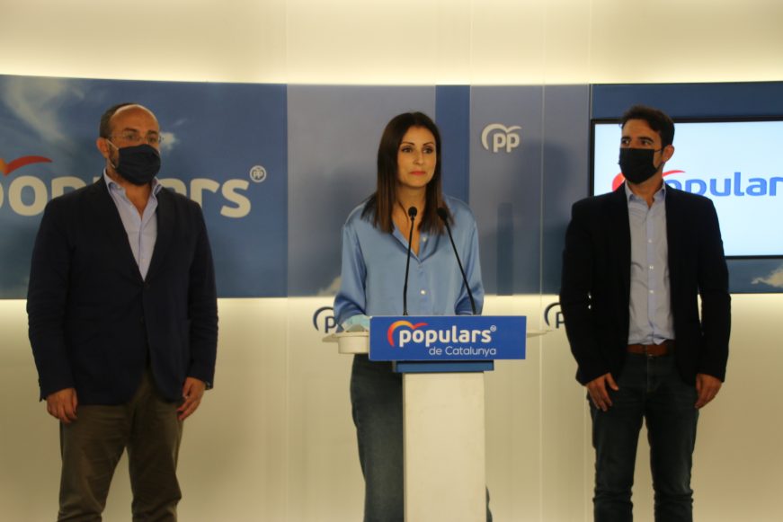 FOTOGRAFÍA. BARCELONA (ESPAÑA), 08.10.2021. La diputada del PP Lorena Roldan Suárez . Ñ Pueblo (1)