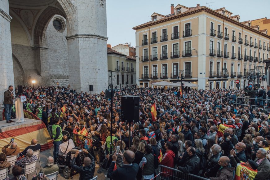 FOTOGRAFÍA. VALLADOLIDAD (ESPAÑA), 21.10.2021. Santiago Abascal Conde presenta en Valladolid la «Agenda España». (Ñ Pueblo) (1)