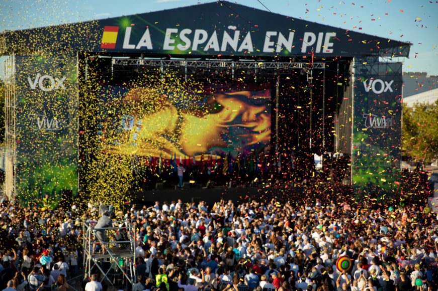 FOTOGRAFÍA. MADRID (ESPAÑA), 09.10.2021. Las jornadas de Vox 'Viva21 La España en Pie, Agenda España'. Ñ Pueblo.