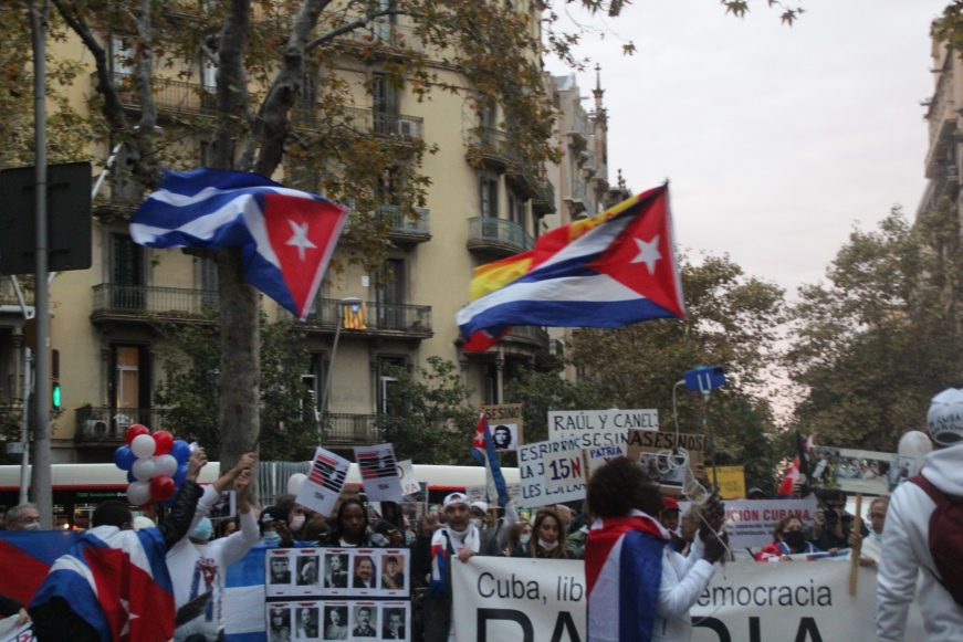 FOTOGRAFÍA. BARCELONA (ESPAÑA), 15.11.2021. La entidad de los cubanos en exilio «Cuba Libre» de Barcelona. Ñ Pueblo (41)