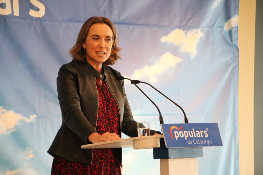 FOTOGRAFÍA. CASTELLDEFELS (BARCELONA) ESPAÑA, 13.11.2021. Clausura de la «Escuela de Otoño» del PP de Barcelona celebrada este sábado en Castelldefels (Barcelona). Ñ Pueblo (5)