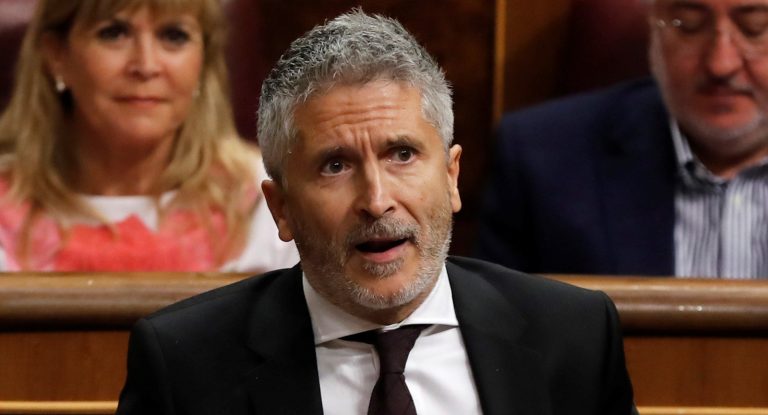 FOTOGRAFÍA. ESPAÑA, AÑO 2021. El ministro de Interior del Ejecutivo socialcomunista del presidente Pedro Sánchez Pérez Castejón (PSOE), Fernando Grande-Marlaska. Efe