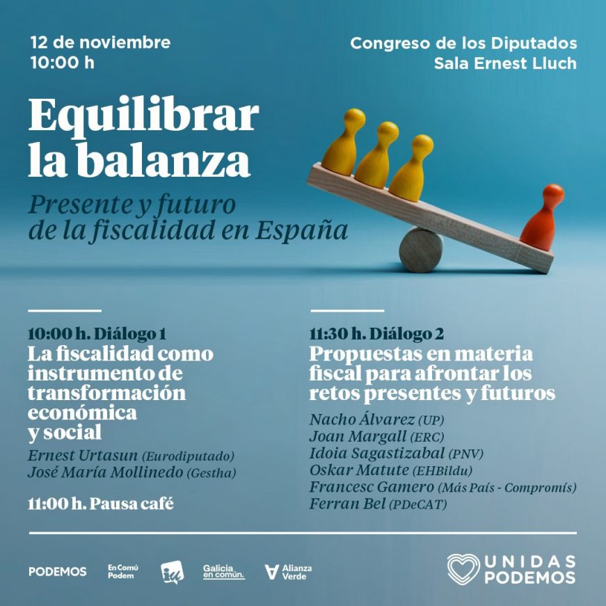 FOTOGRAFÍA. MADRID (ESPAÑA), 05.11.2021. El Grupo Parlamentario de las ultraizquierdas Podemos e IU. Ñ Pueblo