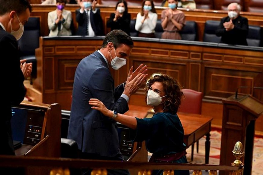 FOTOGRAFÍA. MADRID (ESPAÑA), 25.11.2021. El Congreso aprueba los Presupuesto generales del Estado 2022. Sánchez continuará en el poder en España al menos hasta 2023. Lasvocesdelpueblo (Ñ Pueblo)