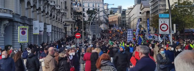 Más de 100.000 personas claman en Madrid bajo lema «No a esta Reforma. No a la Inseguridad Ciudadana» 