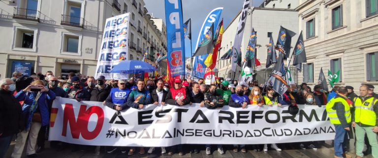 JUSAPOL pospone la concentración del 14D frente al Congreso contra la reforma de la Ley de Seguridad Ciudadana 