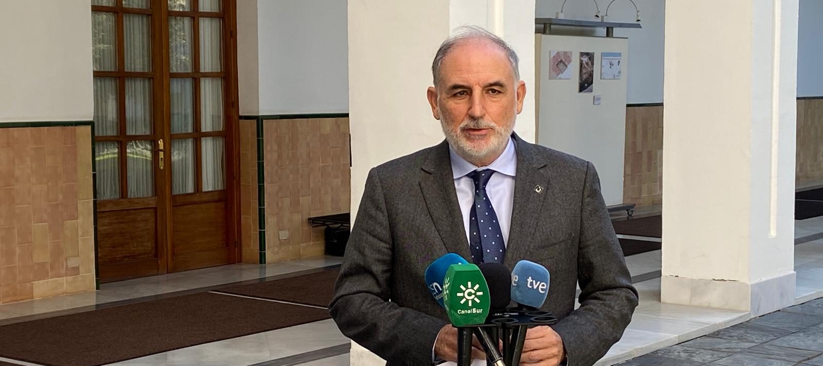 FOTOGRAFÍA. SEVILLA (ESPAÑA), 16.11.2021. El presidente del Grupo Parlamentario VOX en Andalucía, Macario Valpuesta. Ñ Pueblo