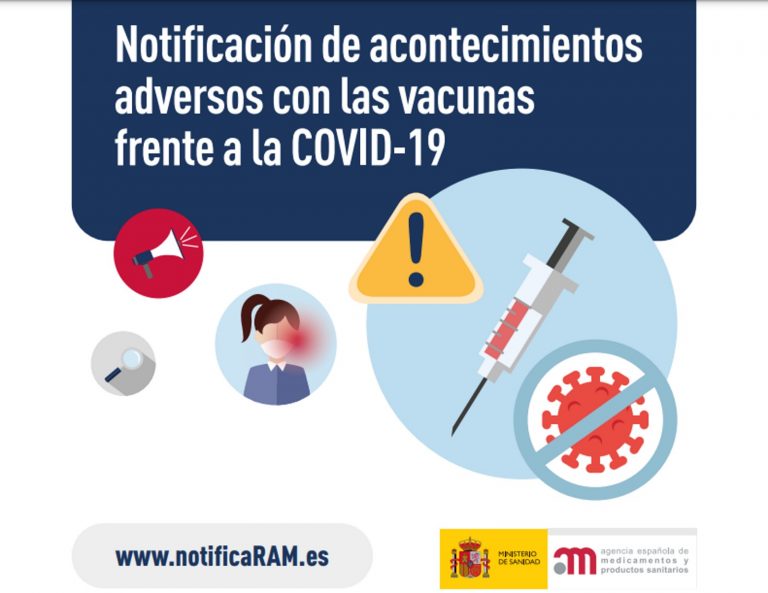 FOTOGRAFÍA. BARCELONA (ESPAÑA), 28.12.2021. Detalle de una portada de la Agencia Española de Medicamentos y Productos Sanitarios (AEMPS), que depende del Ministerio de Sanidad, sobres las notificación de acontecimientos adversos con las vacunas COVID-19. Lasvocesdelpueblo (Ñ Pueblo)