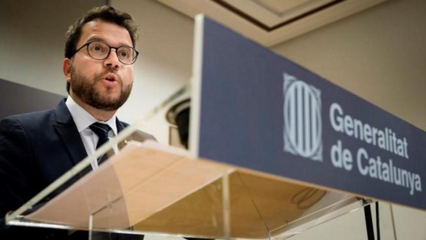 FOTOGRAFÍA. BARCELONA (ESPAÑA), AÑO 2021. El presidente de Gobierno de coalición separatista, Pere Aragonés García (ERC). Efe (2)