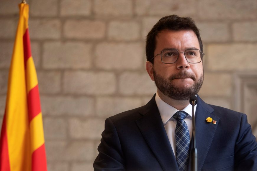FOTOGRAFÍA. BARCELONA (ESPAÑA), AÑO 2021. El presidente de Gobierno de coalición separatista, Pere Aragonés García (ERC). Efe (3)