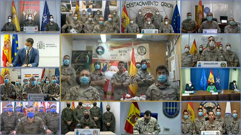 Sánchez expresa su «el reconocimiento y la gratitud» a los soldados españoles en el exterior