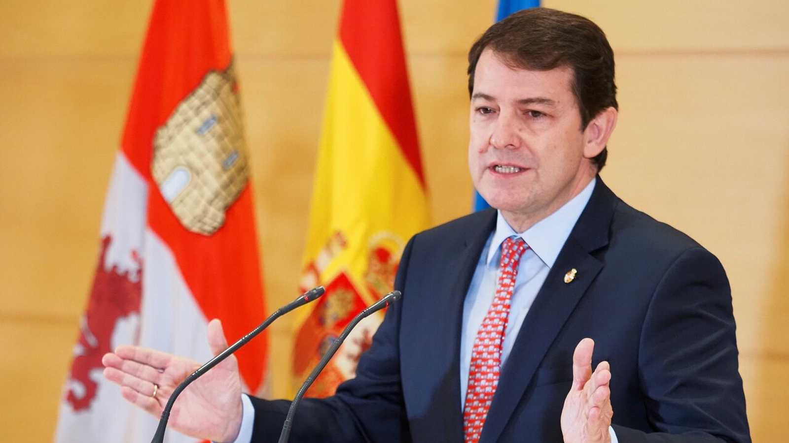 FOTOGRAFÍA. VALLADOLIDO (ESPAÑA), 20.12.2021. El presidente de Castilla y León, Alfonso Fernández Mañueco (PP). Efe
