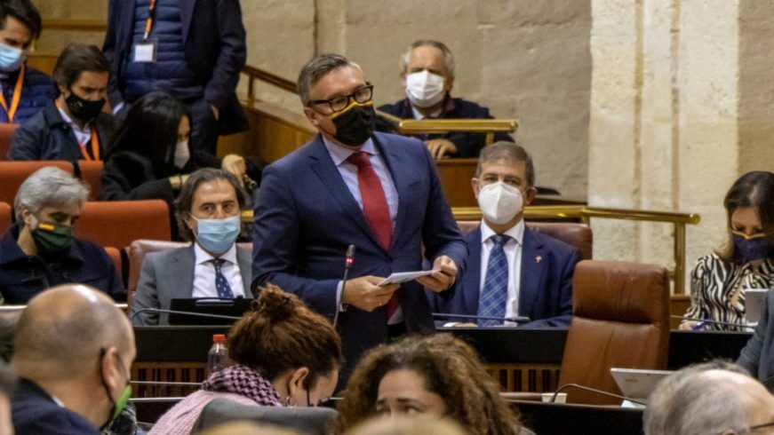 FOTOGRAFÍA. SEVILLA (ESPAÑA), 22.12.2021. El portavoz del Grupo Parlamentario de VOX en wl Parlamento de Andalucía, Manuel Gavira Florentino. (Ñ Pueblo)