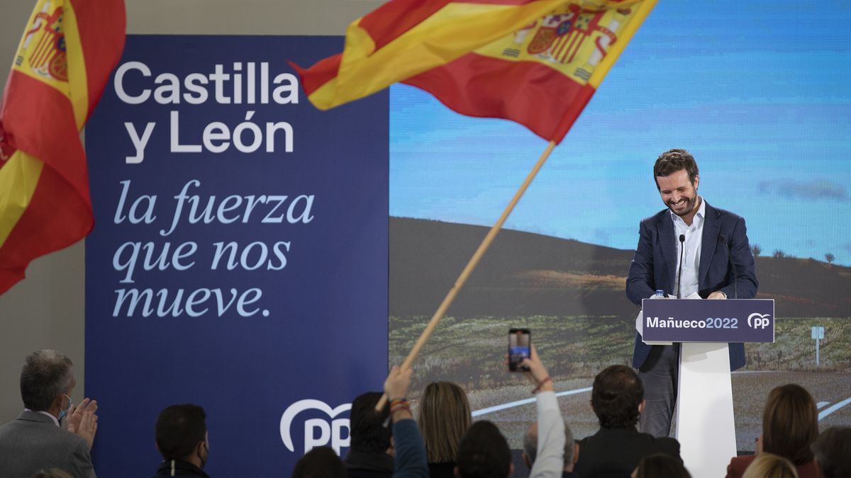 FOTOGRAFÍA. ÁVILA (CASTILLA Y LEÓN) ESPAÑA, 30.01.2022. El presidente del PP, Pablo Casado Blanco. Efe