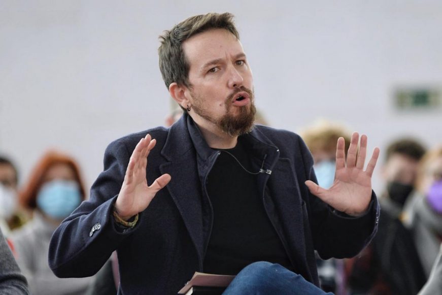 FOTOGRAFÍA. VALLADOLID (ESPAÑA), 22.01.2022. El ex vicepresidente del Gobierno y antiguo líder de Podemos, Pablo Iglesias. Efe