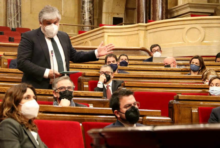 FOTOGRAFÍA. BARCELONA (ESPAÑA), 26.01.2022. El presidente del Grupo Parlamentario de JxCat en el Parlamento de Cataluña, Albert Batet Canadell. ACN