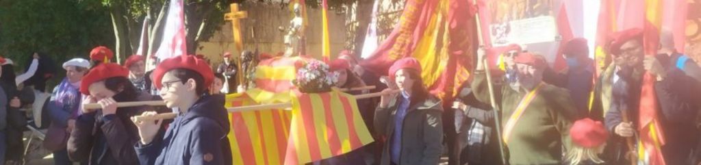 FOTOGRAFÍA. COMARCA EL BAGÉS (BARCELONA) ESPAÑA, 29.01.2022. El carlismo exige «la restitución del Requeté Yacente, ubicado ante el Mausoleo del Tercio de Montserrat. Ñ Pueblo