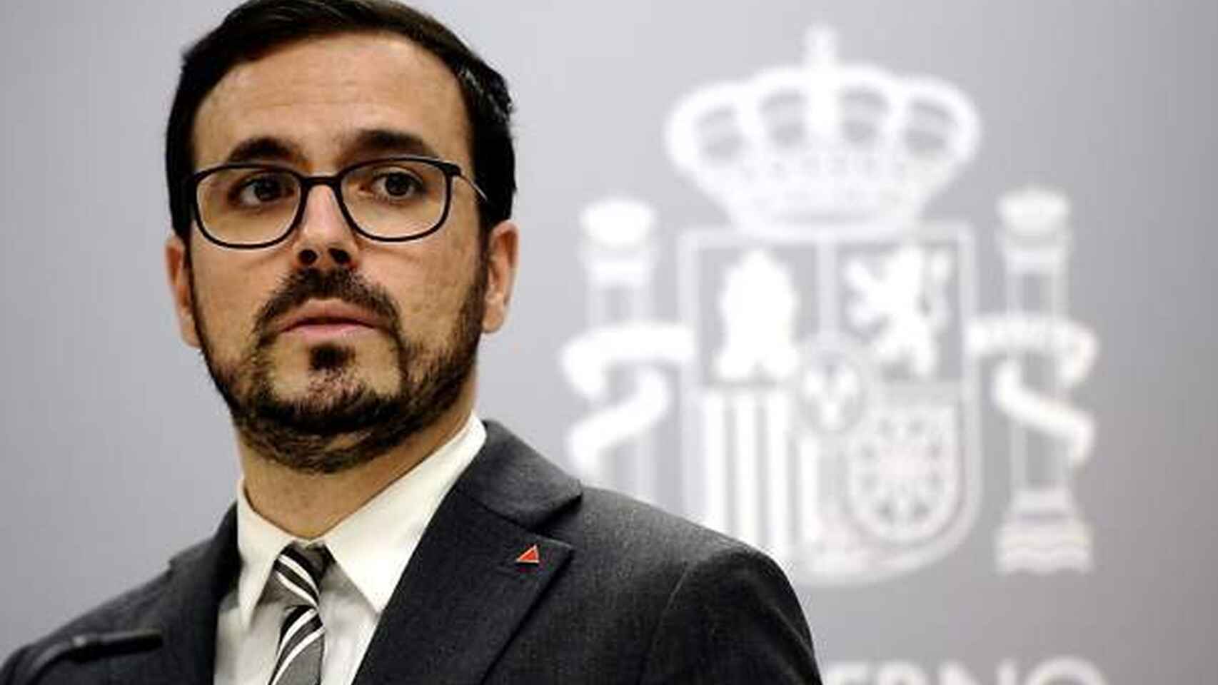 FOTOGRAFÍA. MADRID (ESPAÑA), AÑO 2021. El ministro de Consumo, Alberto Garzón Espinosa (IU), durante una rueda de prensa. Efe (3)